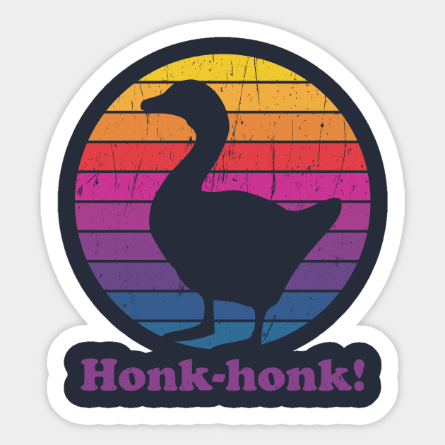 Honk Honk Angry Goose Sticker by Jennifer